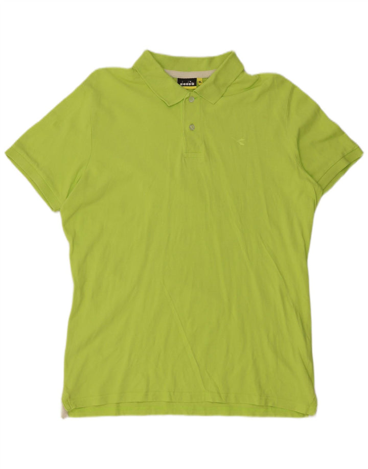 Diadora Herren Poloshirt XL Grüne Baumwolle