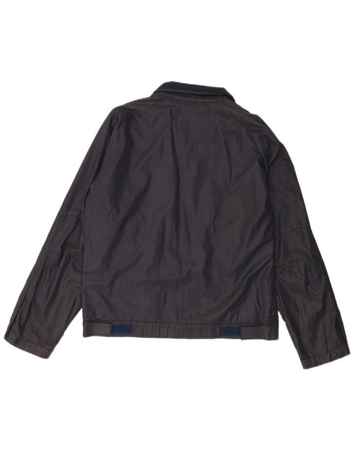 Hugo Boss Herren Bomberjacke IT 50 Große marineblaue Baumwolle