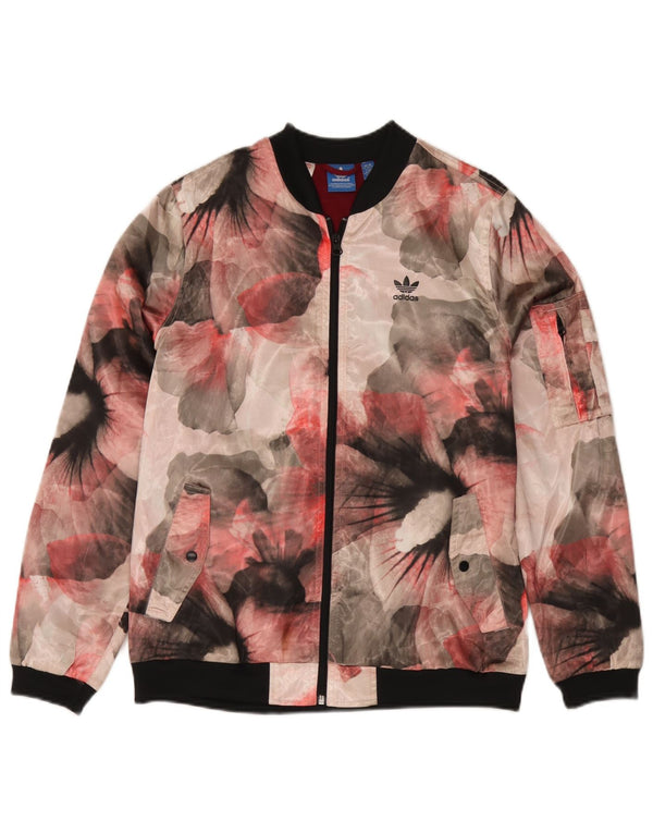 Adidas Mädchen-Trainingsanzug-Top-Jacke, 14–15 Jahre, mehrfarbig, Blumenmuster