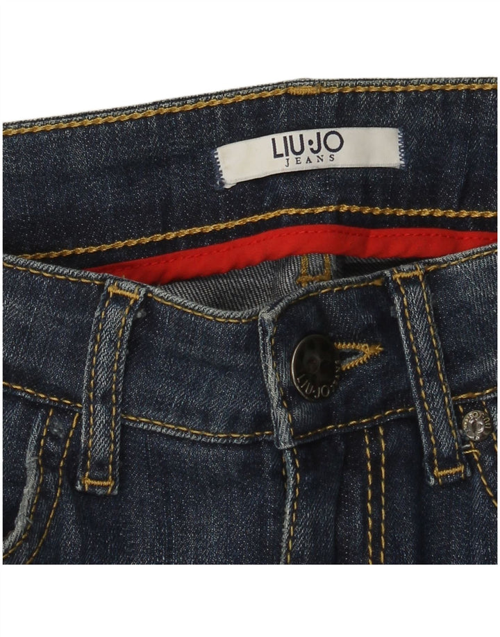 Liu Jo Damen Bootcut-Jeans W28 L31 Marineblau