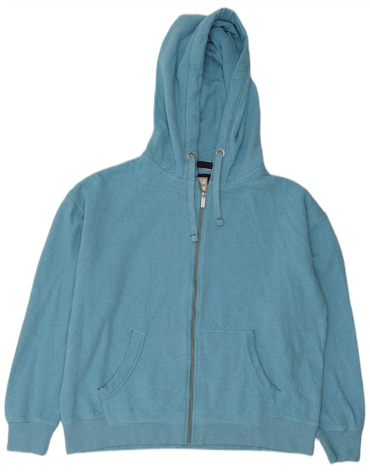Fat Face Herren-Kapuzenpullover mit Reißverschluss, groß, aus blauer Baumwolle