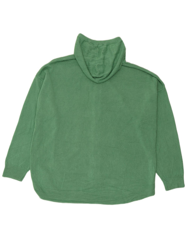 Marks & Spencer Damen-Strickjacke mit Kapuze, übergroß, Gr. 18, XL, Grün