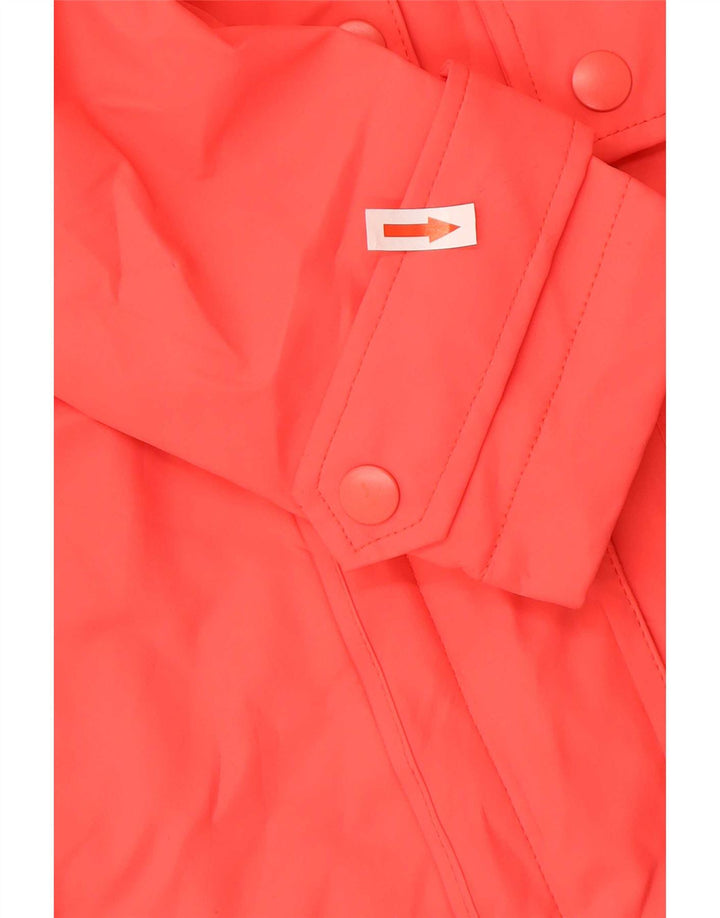 Marks & Spencer Damen-Regenjacke mit Kapuze, übergroß, Gr. 8, Orange