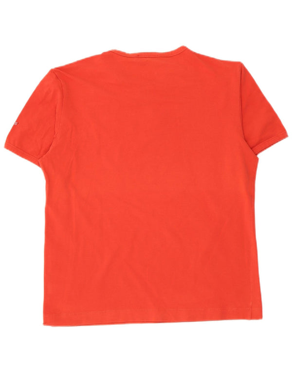 Guess Damen T-Shirt Top UK 18 XL Rot Baumwolle