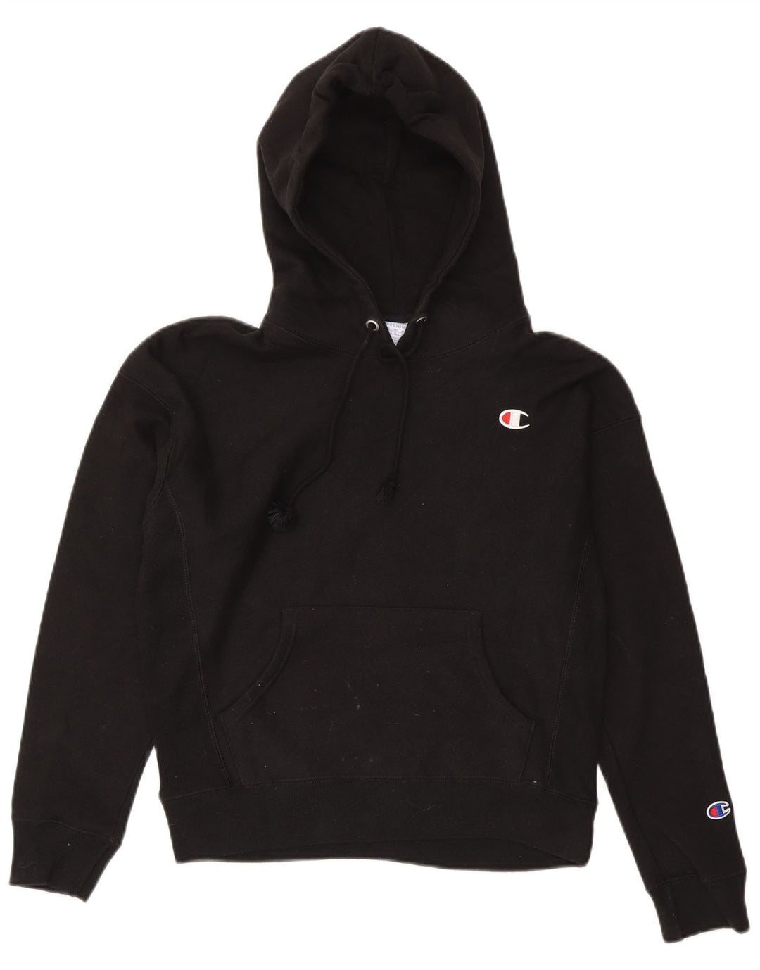 Champion Damen Kapuzenpullover UK 14 Mittelschwarze Baumwolle