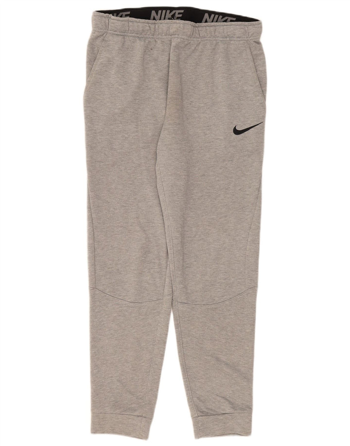 NIKE Herren Dri Fit Trainingshose Jogger Mittelgraues Polyester
