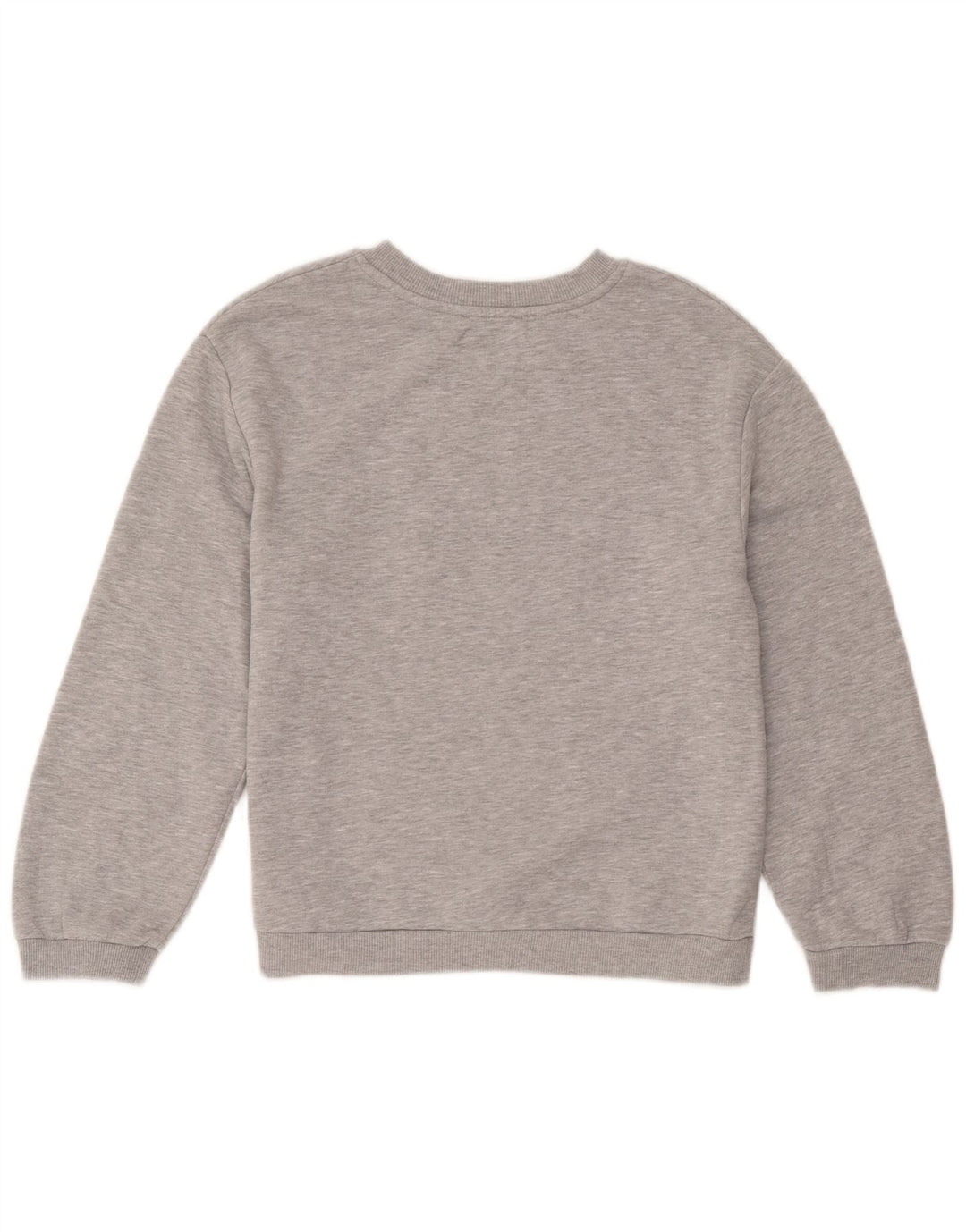 Zara Damen Grafik-Sweatshirt-Pullover UK 10 Small Grau meliert