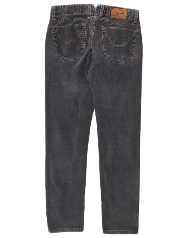 Jeckerson Herren Slim Fit Cordhose W29 L28 Graue Baumwolle