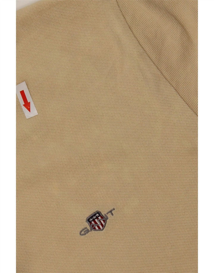 GANT Herren Poloshirt Große Beige Baumwolle