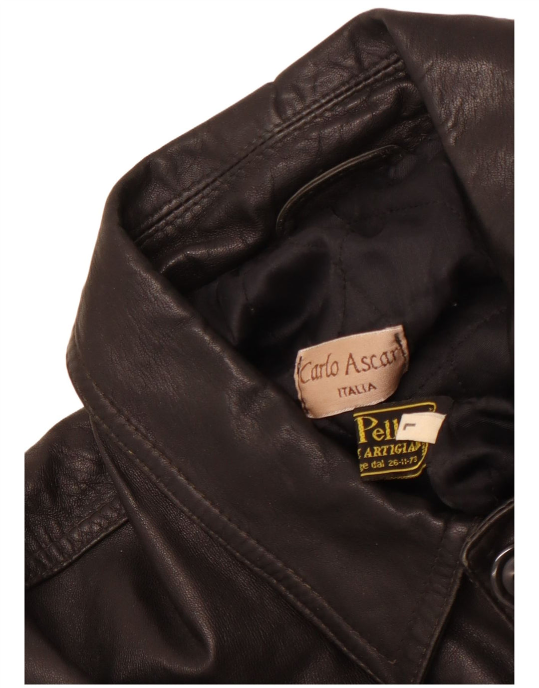 VINTAGE Herren Lederjacke UK 40 Großes schwarzes Leder