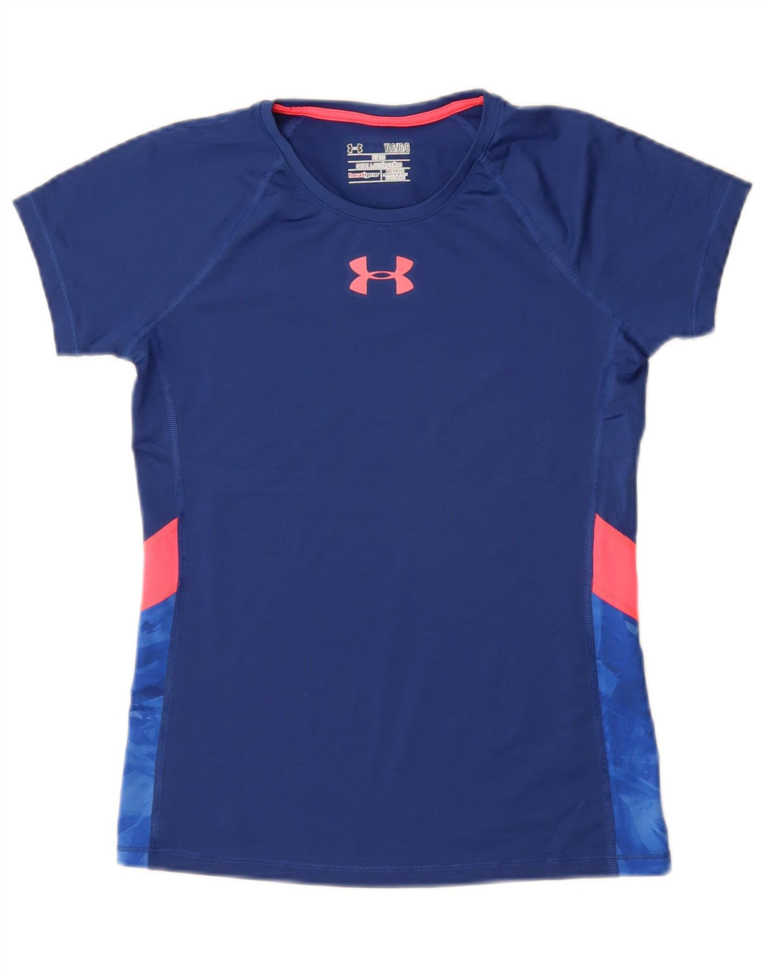 UNDER ARMOUR Tailliertes T-Shirt-Oberteil für Mädchen, 11–12 Jahre, Größe L, Blau