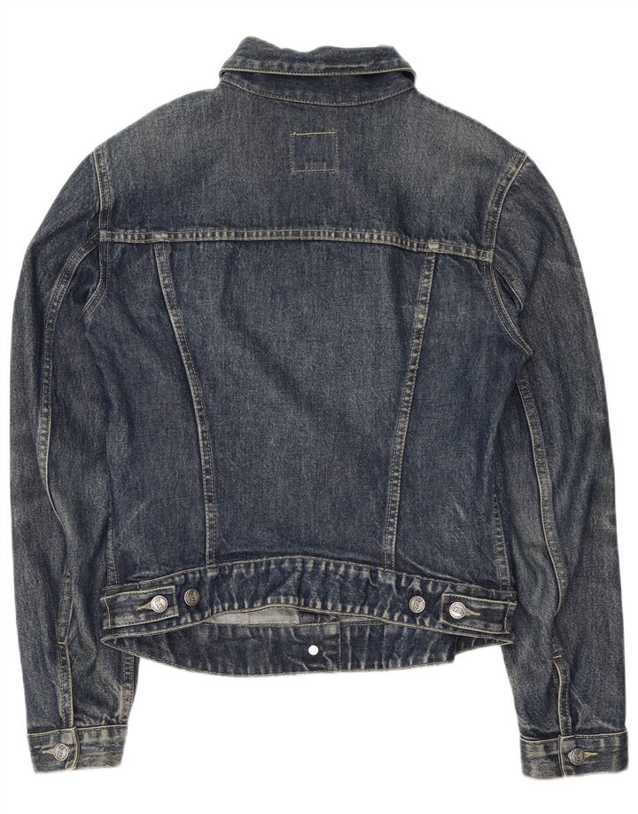 GAS Womens Denim Jacket UK 14 Large Blue Cotton