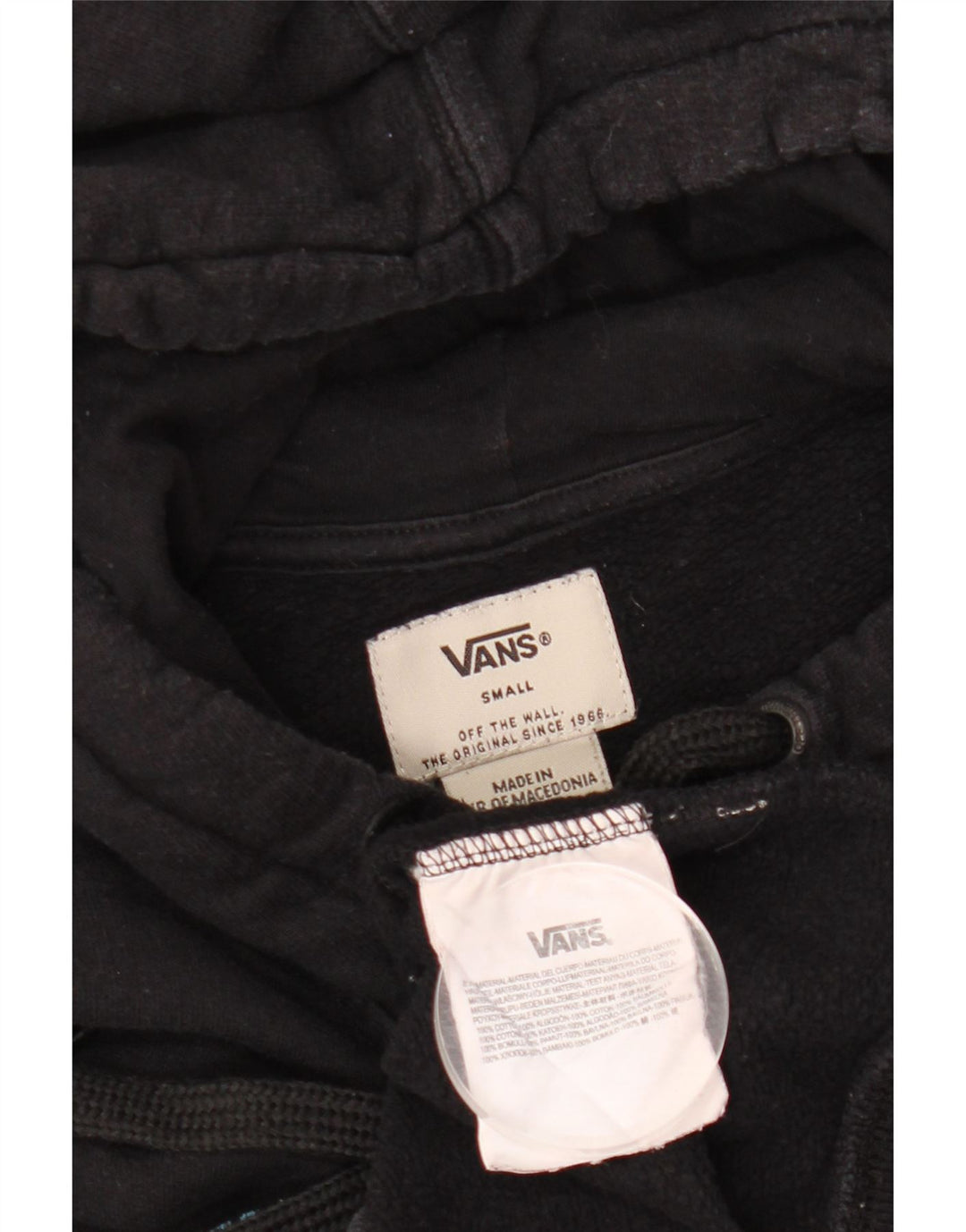 Vans Herren-Kapuzenpullover mit Grafik, Größe S, Schwarz, Baumwolle