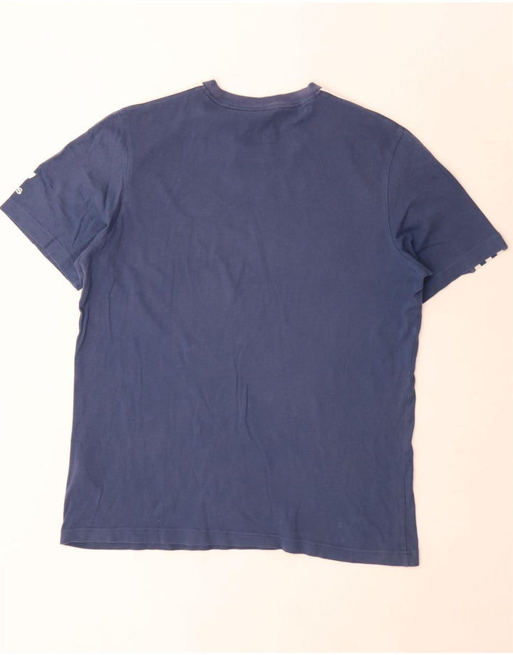 Adidas Herren T-Shirt Top mittelblaue Baumwolle