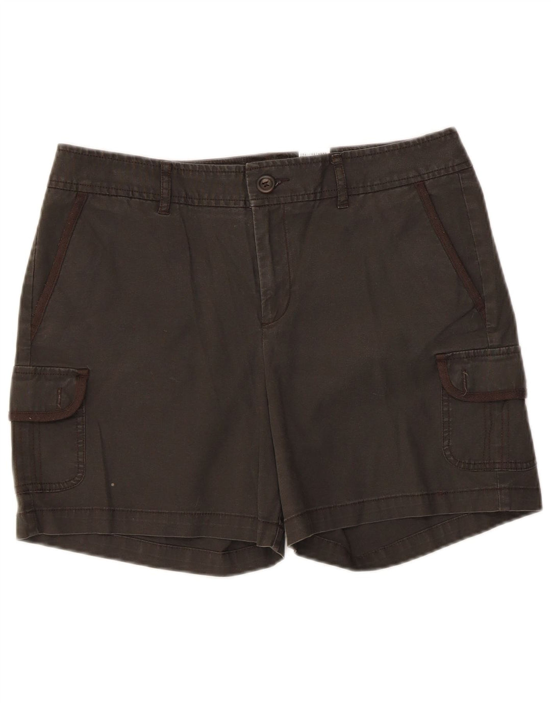 Dockers Damen Cargoshorts US 8 Medium W32 Graue Baumwolle