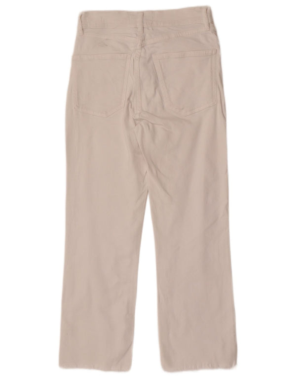 Zara Damen High Waist Straight Jeans EU 36 XS W26 L27 Weiß