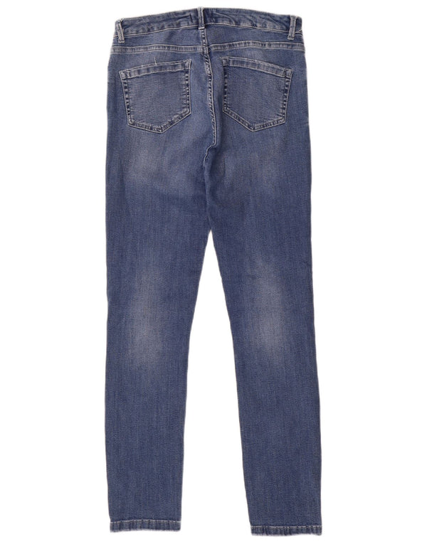 MINT VELVET Damen Slim Jeans UK 12 Medium W28 L29 Blaue Baumwolle