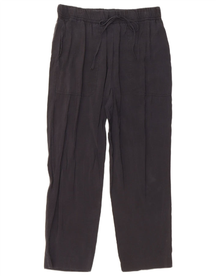 Gerade geschnittene Damenhose von Zara, mittelgroß, W28, L25, Schwarz