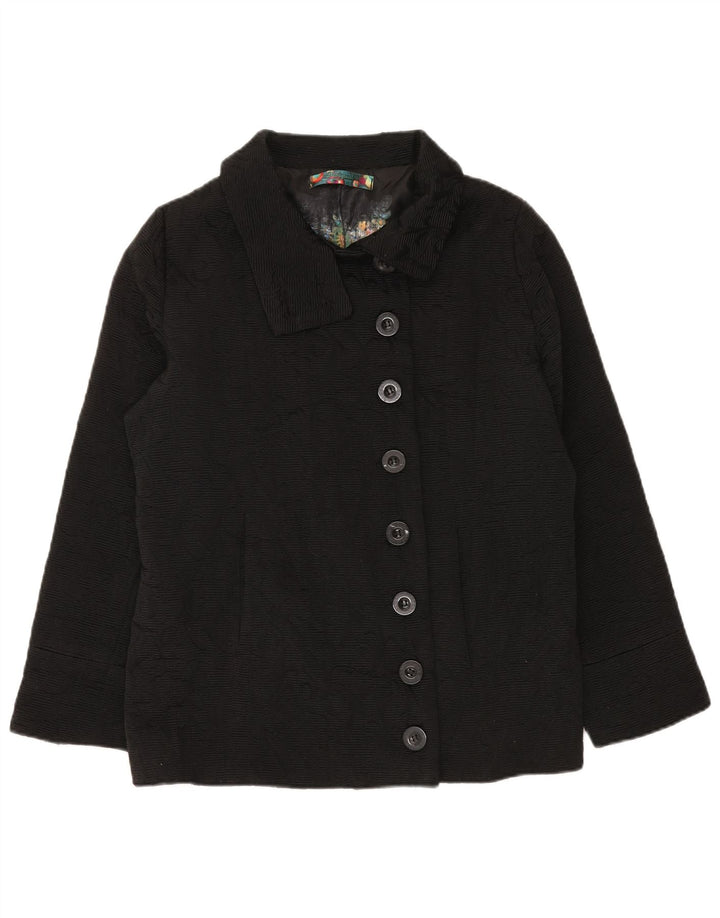Desigual Damen Mantel EU 46 XL Schwarz