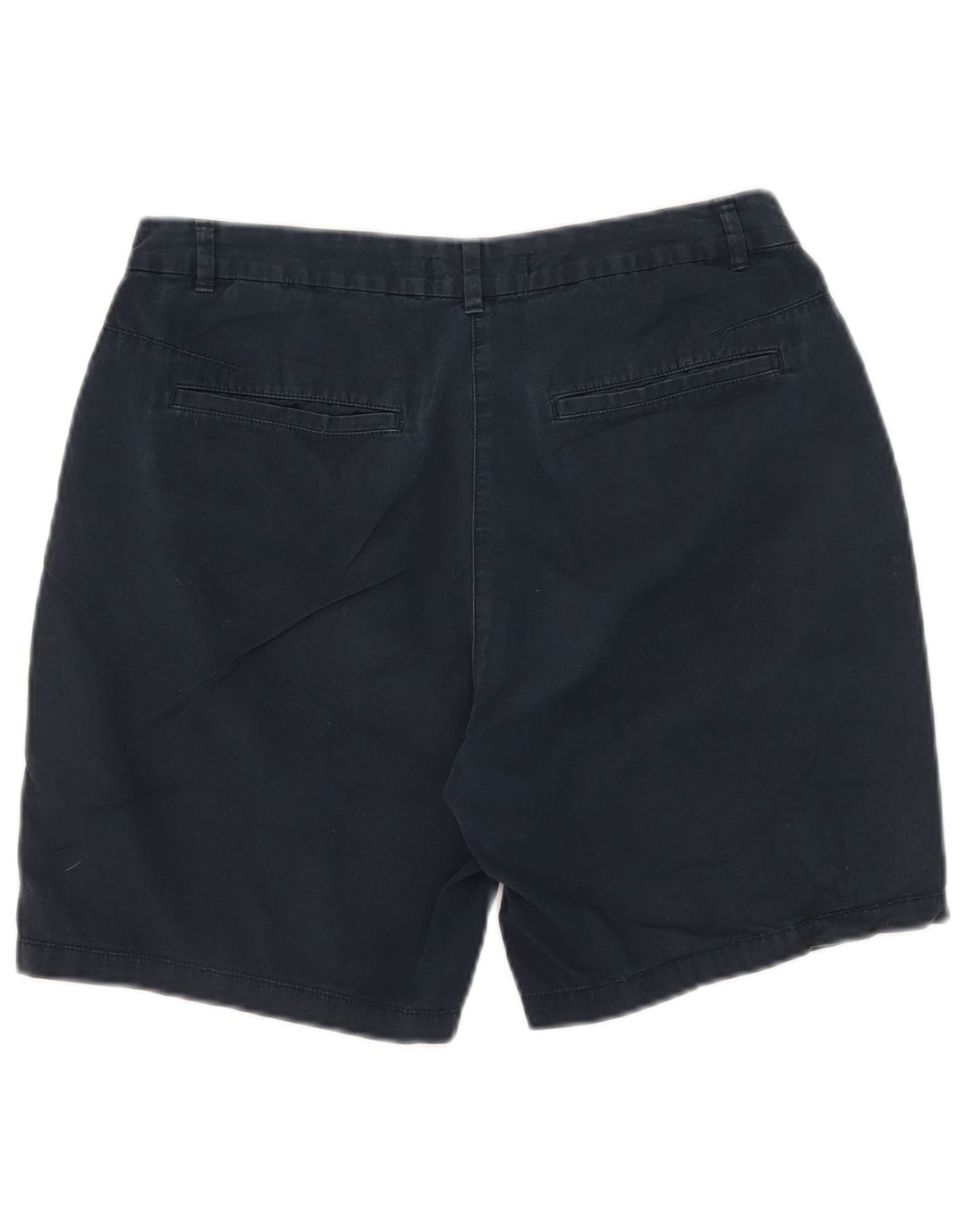 Marks & Spencer Damen Chinoshorts UK 12 Medium W31 Marineblaue Baumwolle