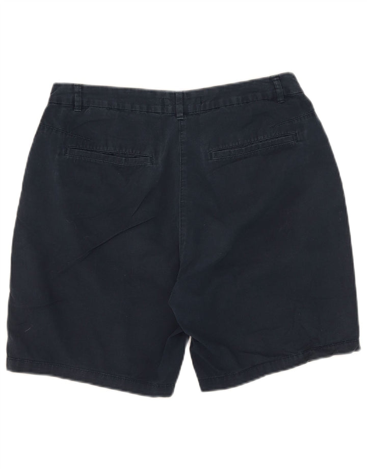 Marks & Spencer Damen Chinoshorts UK 12 Medium W31 Marineblaue Baumwolle