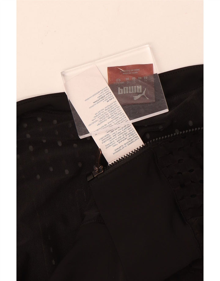 PUMA Damen-Trainingsanzug, übergroß, Crop Graphic, Top-Jacke, UK 10, Größe S, Schwarz
