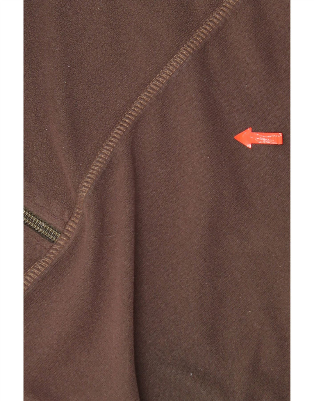 Jack Wolfskin Herren Fleecepullover mit durchgehendem Reißverschluss, Größe L, Braun
