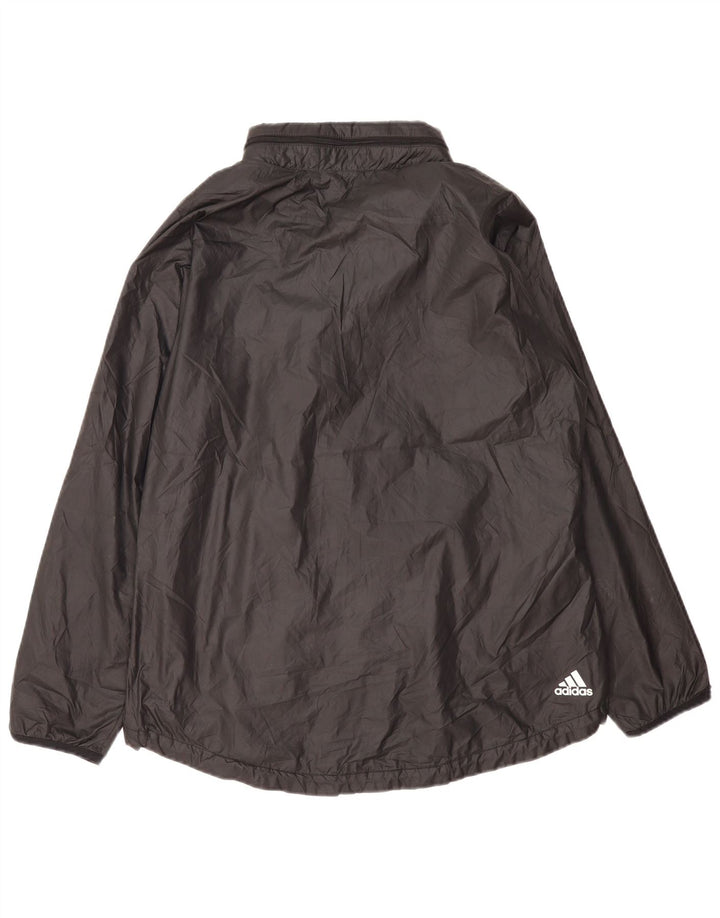 Adidas Damen Graphic Regenjacke UK 16/18 Large Schwarz Polyester