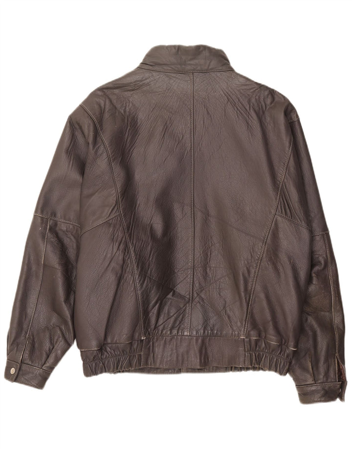 Vintage Herren Lederjacke UK 36 Kleines braunes Leder
