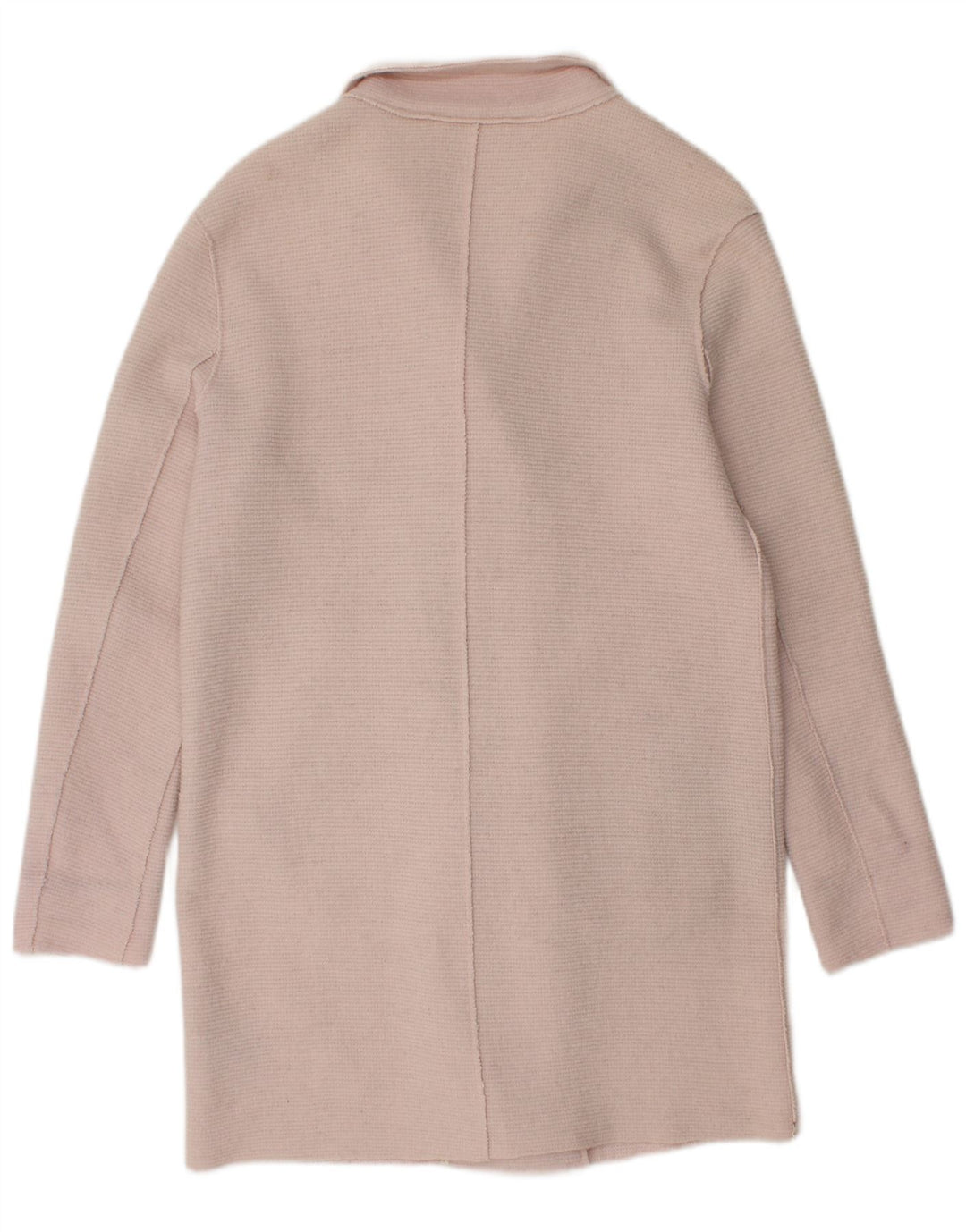 TOMMY HILFIGER Womens Double Breasted Coat UK 6 XS Pink Polyester