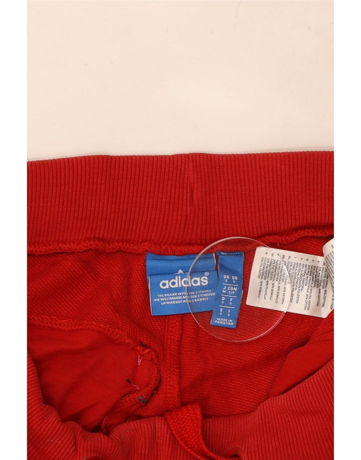 ADIDAS Herren-Trainingshose, Jogginghose, klein, rote Baumwolle