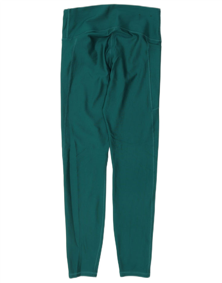 UNDER ARMOUR Damen Leggings UK 12 Mittelgrünes Polyester