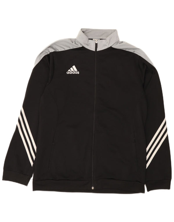 Adidas Mens Full Tracksuit Large  Black Colourblock Polyester