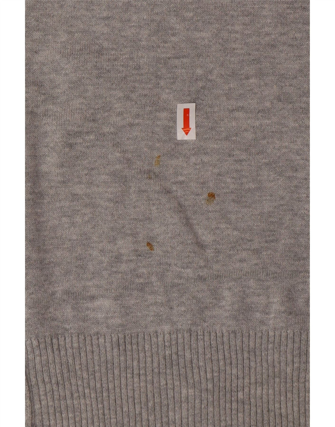 DIESEL Herren-Pullover mit grafischem Rundhalsausschnitt, groß, graue Baumwolle