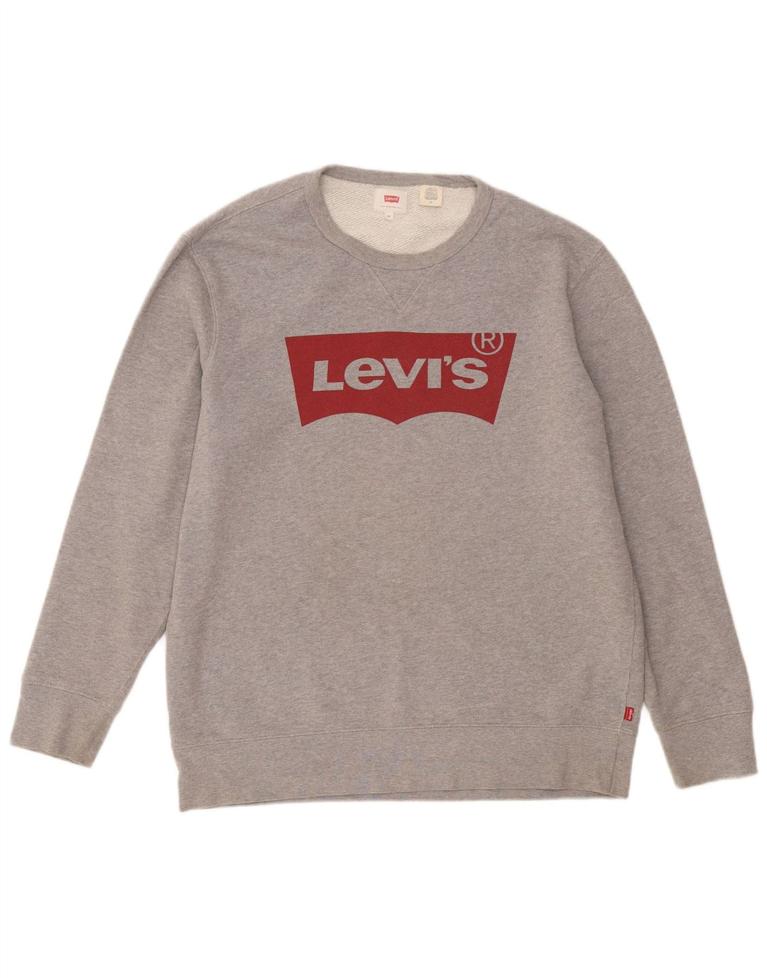 Levi's Herren-Sweatshirt mit Grafik, mittelgraue Baumwolle