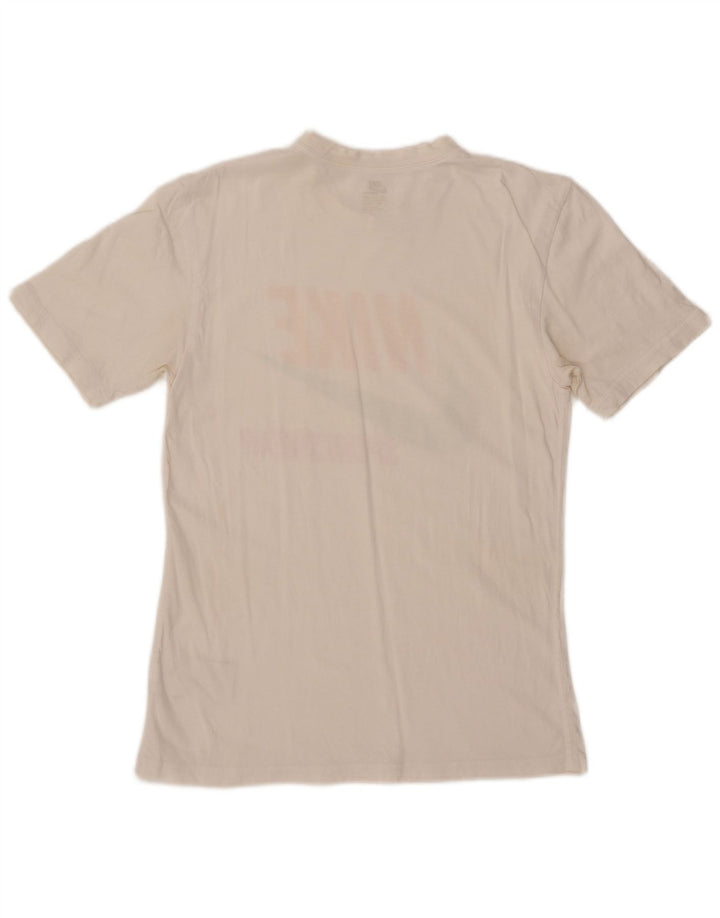 NIKE Herren-T-Shirt mit Grafik, UK 34/35 XS, weiße Baumwolle
