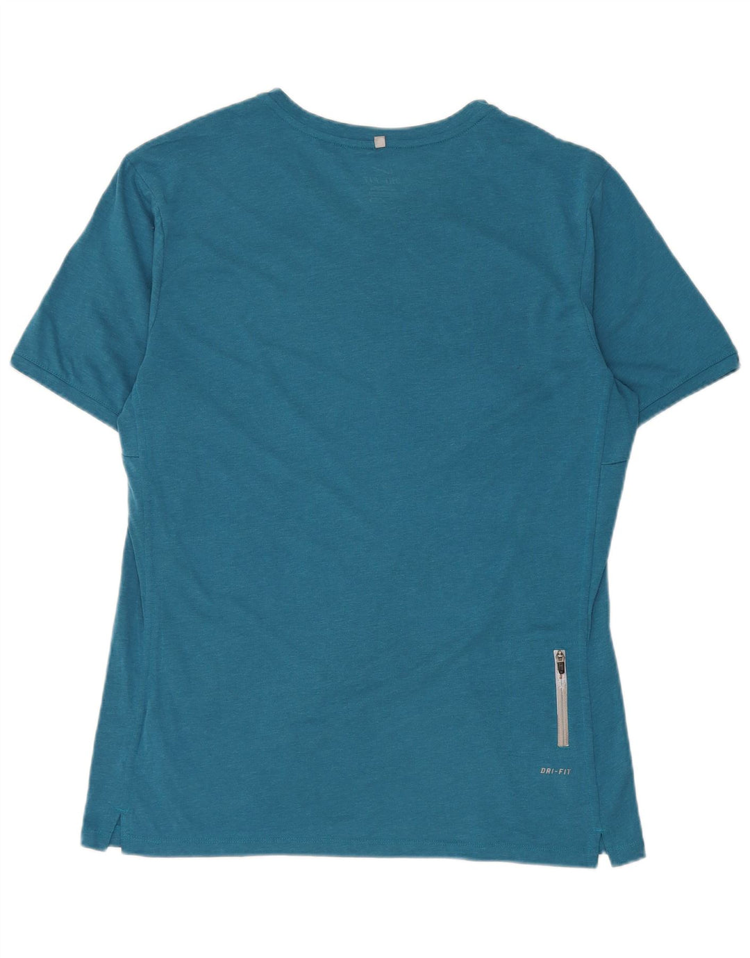 Nike Herren Dri Fit T-Shirt Top Large Blau Polyester