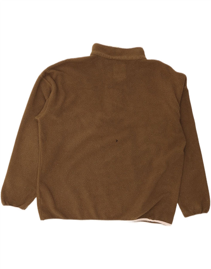 Columbia Herren-Fleecepullover mit Knopfkragen, 2XL, Khaki, Polyester