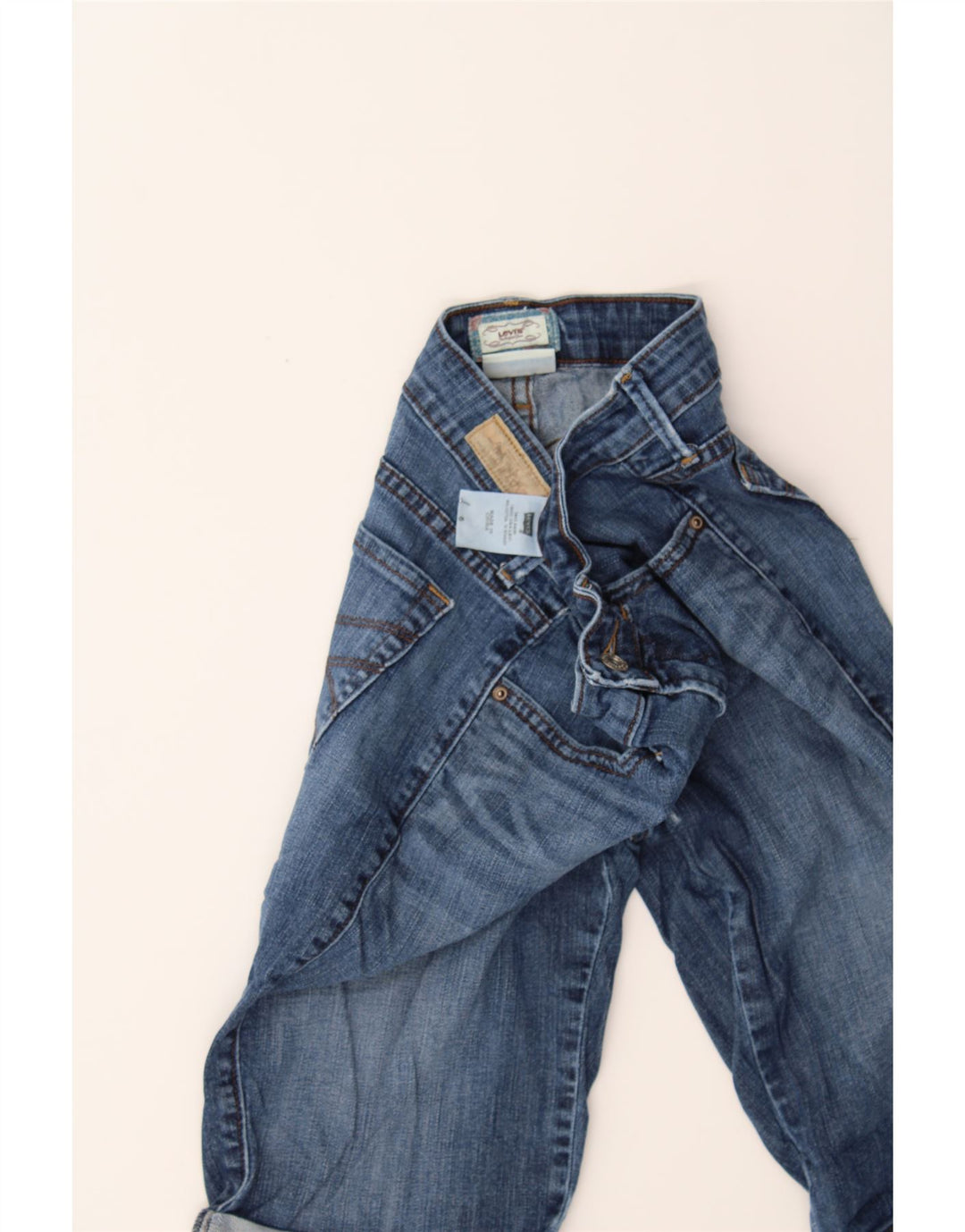 LEVI'S Womens Denim Shorts US 6 Medium W28  Navy Blue Cotton Vintage Levi's and Second-Hand Levi's from Messina Hembry 