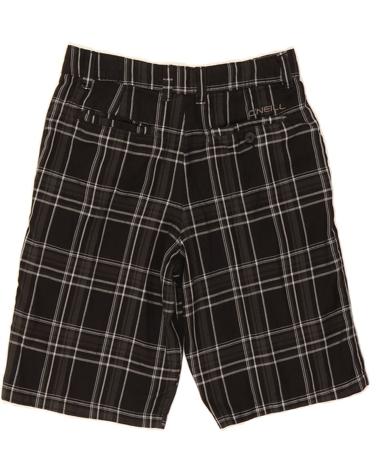 O'NEILL Mens Chino Shorts W30 Medium  Black Check Cotton Vintage O'Neill and Second-Hand O'Neill from Messina Hembry 