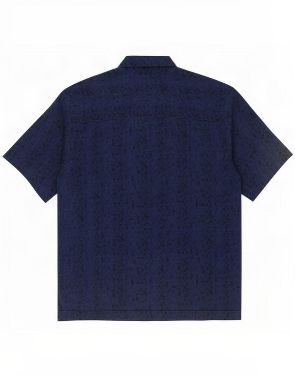 Quiksilver Kurzarmhemd für Jungen, 15–16 Jahre, groß, marineblau, geometrisch