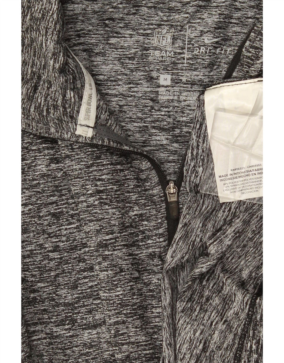 NIKE Herren Super Bowl Lii Graphic Pullover-Trainingsanzugoberteil Mittelgrau