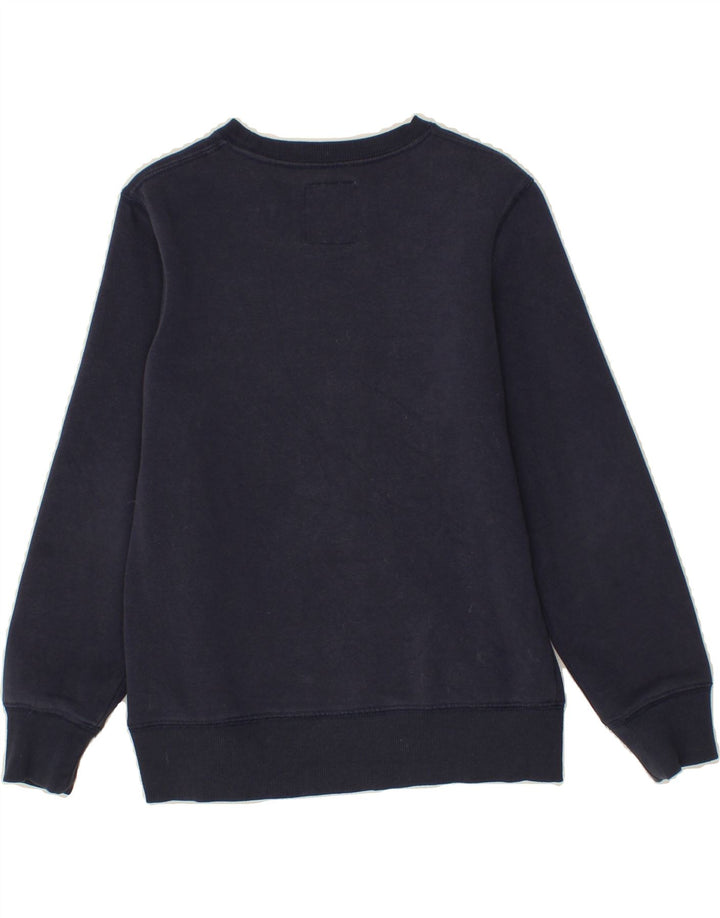 LEVI'S Boys Graphic Sweatshirt Jumper 11-12 Years Navy Blue Cotton Vintage Levi's and Second-Hand Levi's from Messina Hembry 