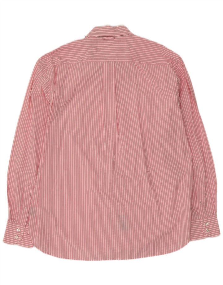Tommy Hilfiger Herrenhemd XL rosa gestreift aus Baumwolle