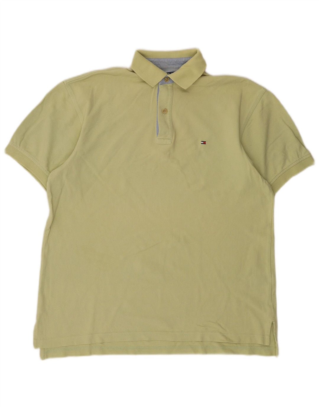 Tommy Hilfiger Herren-Poloshirt, klein, Khaki, Baumwolle