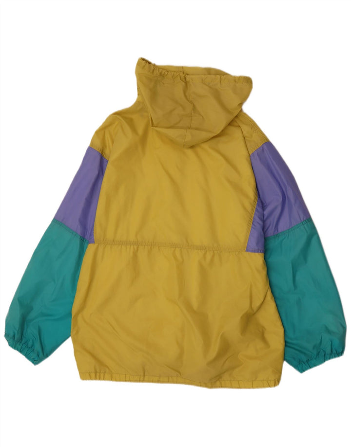 Marcel Clair Herren-Regenjacke mit Kapuze, EU 46, klein, mehrfarbig, Farbblock