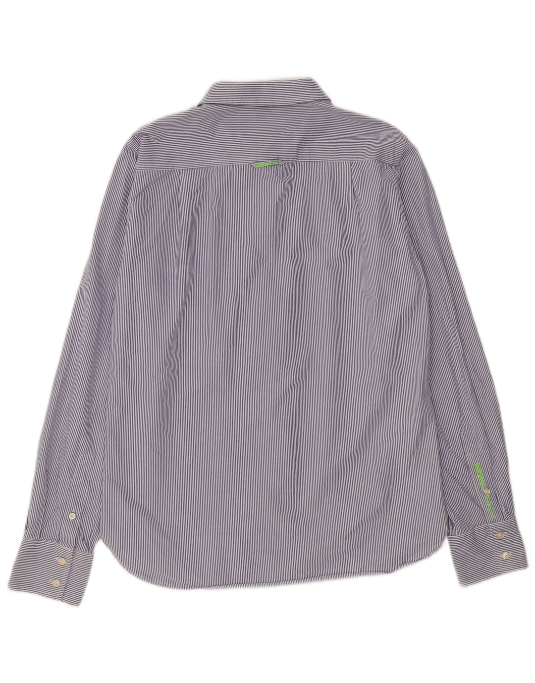 Superdry Herren-Hemd, groß, marineblau, Nadelstreifen