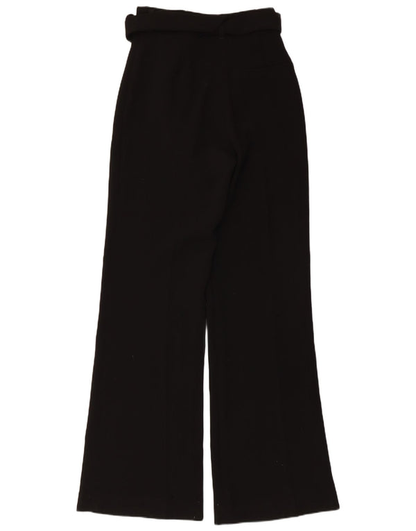 Zara Damen Bootcut-Freizeithose mit hoher Taille, mittelgroß, W28, L33, Schwarz