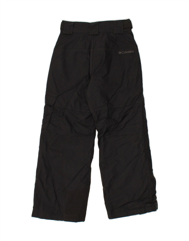 COLUMBIA Boys Ski Trousers 7-8 Years  Black Nylon Vintage Columbia and Second-Hand Columbia from Messina Hembry 