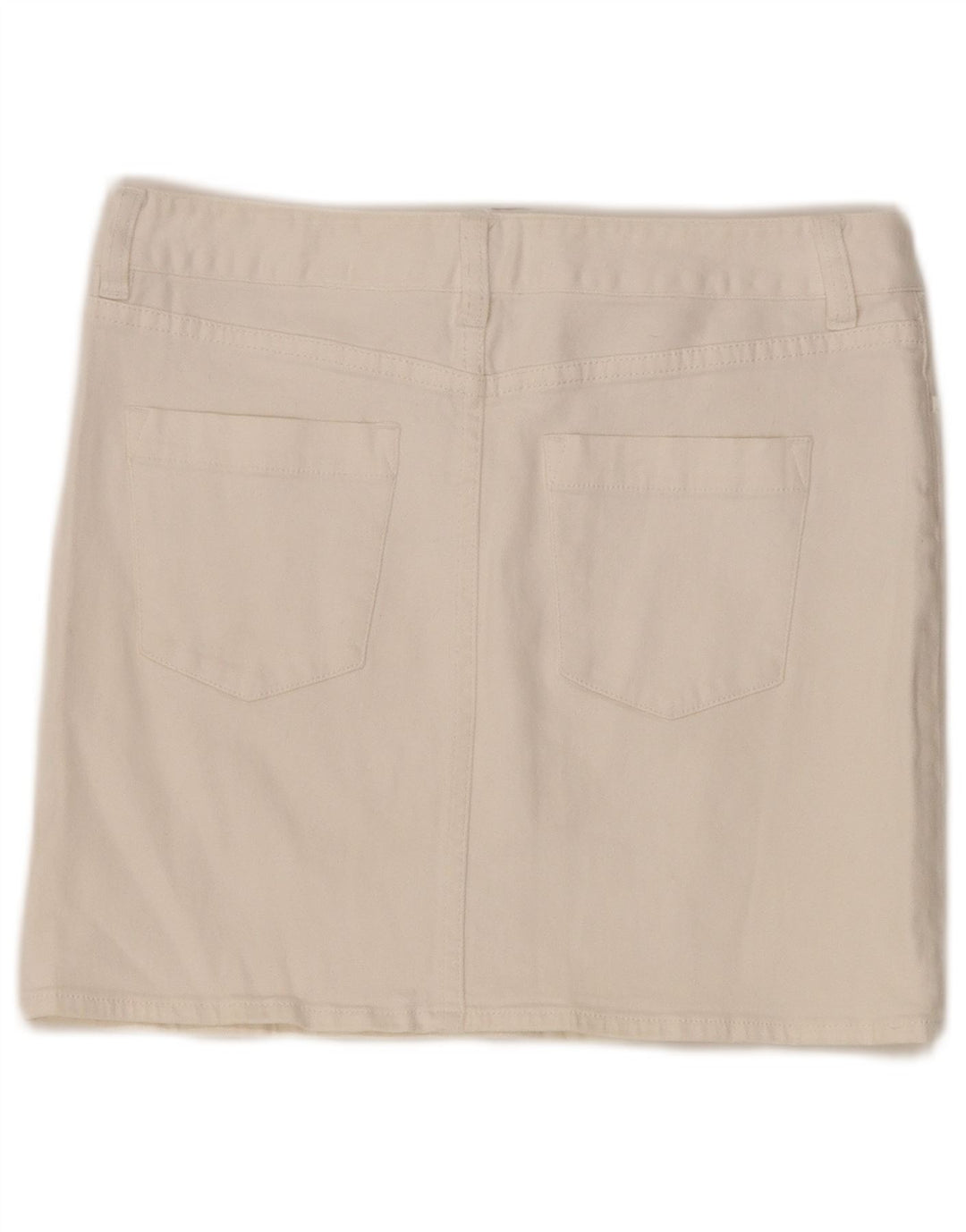 J. Crew Damen Jeansrock US 6 Medium W32 Off White Cotton